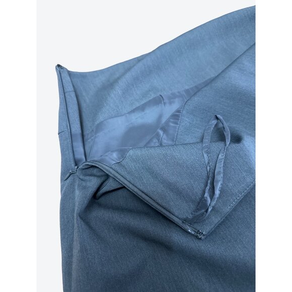 Alex Marie Gray Pencil Skirt Button Accents Size 16 Lining Business Wear Designe - Picture 12 of 12